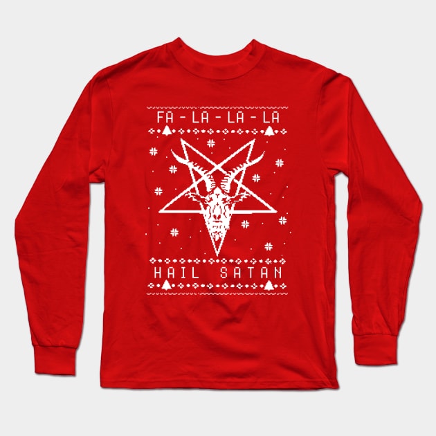 fa la la la HAIL SATAN ugly christmas sweater Christmas
